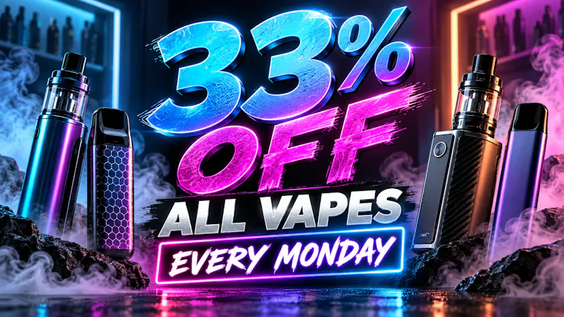 The Set Los Feliz 33% off all VAPES!!!!