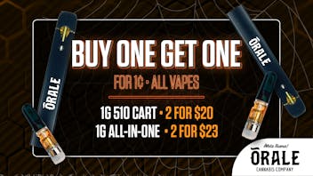 PurLife Dispensary - Las Cruces Buy 1, Get 1 ORALE Vapes!