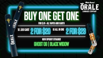 PurLife Dispensary - Clovis Buy 1, Get 1 ORALE Vapes!