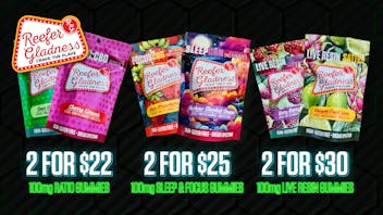 PurLife Dispensary - Clovis 2 for $22 Reefer Gladness Ratio 100mg Gummies!