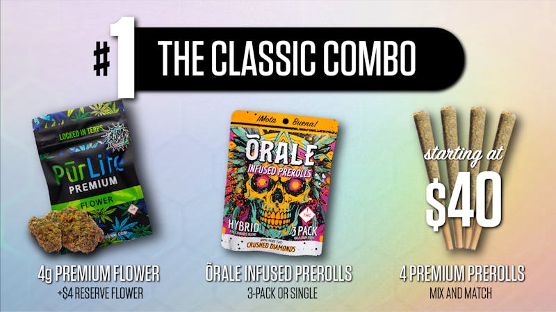 PurLife Dispensary - Clovis #1 Premium Classic Combo!