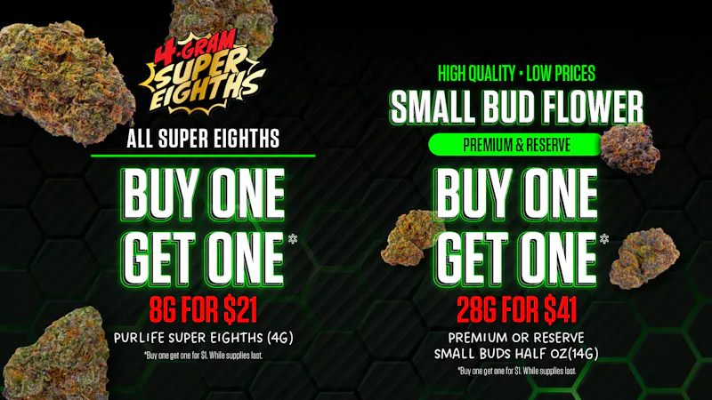 PurLife Dispensary - Farmington PurLife Buy 1, Get 1 Sale!