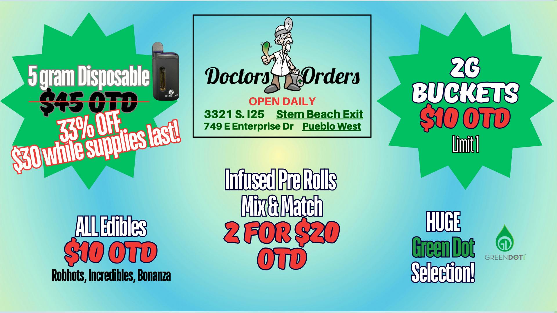 Doctors Orders Stem Beach Fall Blowout Sale!!