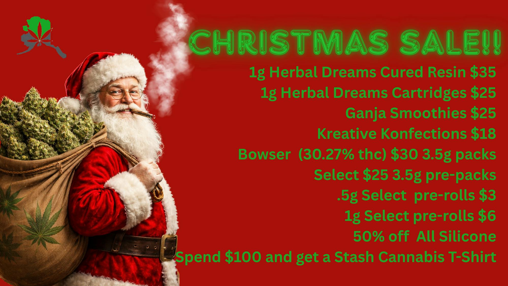 Stash Cannabis Company Christmas Sales @ Stash!!