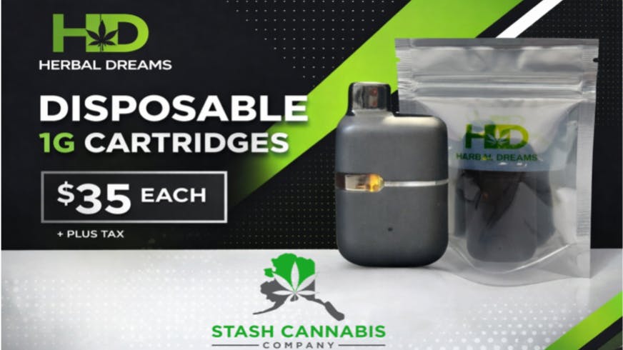 Stash Cannabis Company Sale on disposable cartridges!!!