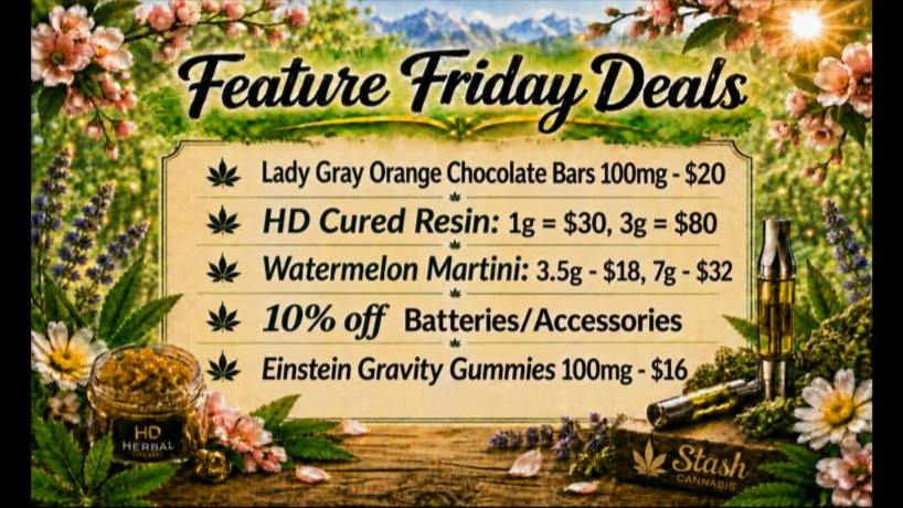 Stash Cannabis Company Feature Friday!!!