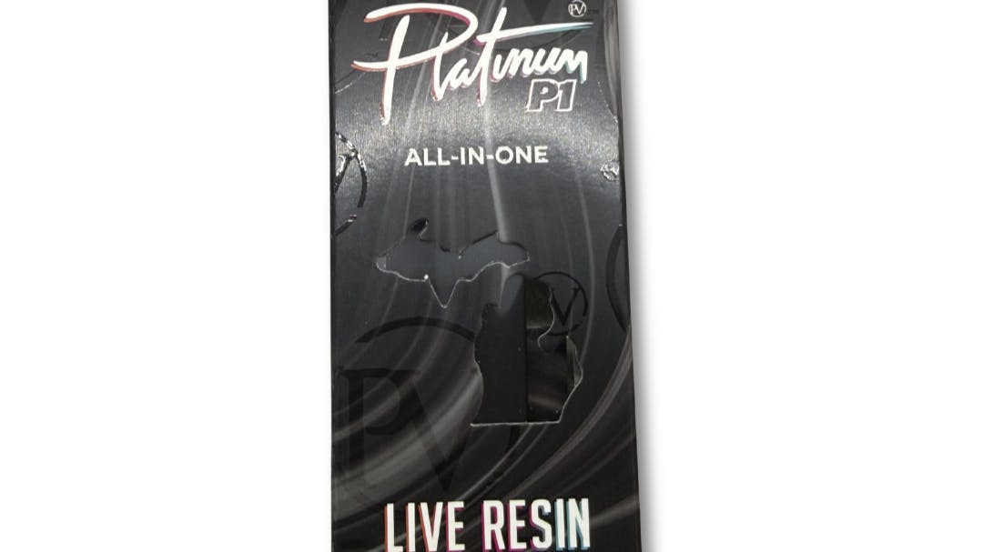 Glazed and Confused Platinum P1 Live Resin 1g Disposable on Sale $15