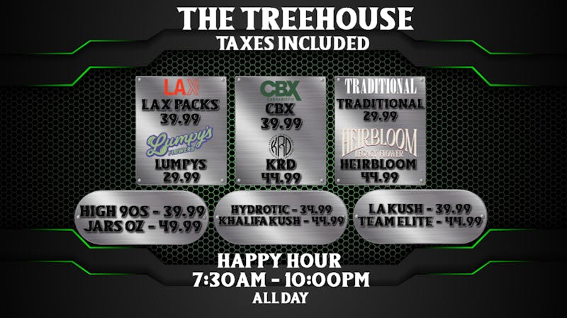 The Treehouse Dispensary & Delivery NEW FLOWER DEALS