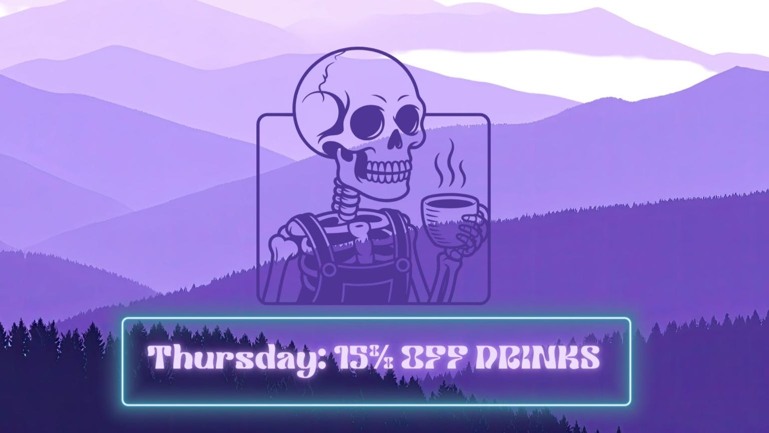 Purple Co - Forest Ave Thirsty Thursday - 15% OFF ALL DRINKS IN STORE