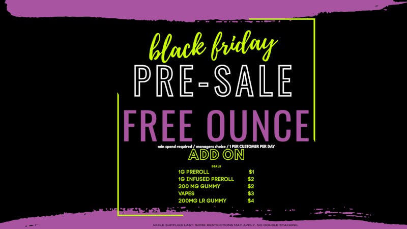 First Class Cannabis - Ann Arbor BLACK FRIDAY PRE-SALE