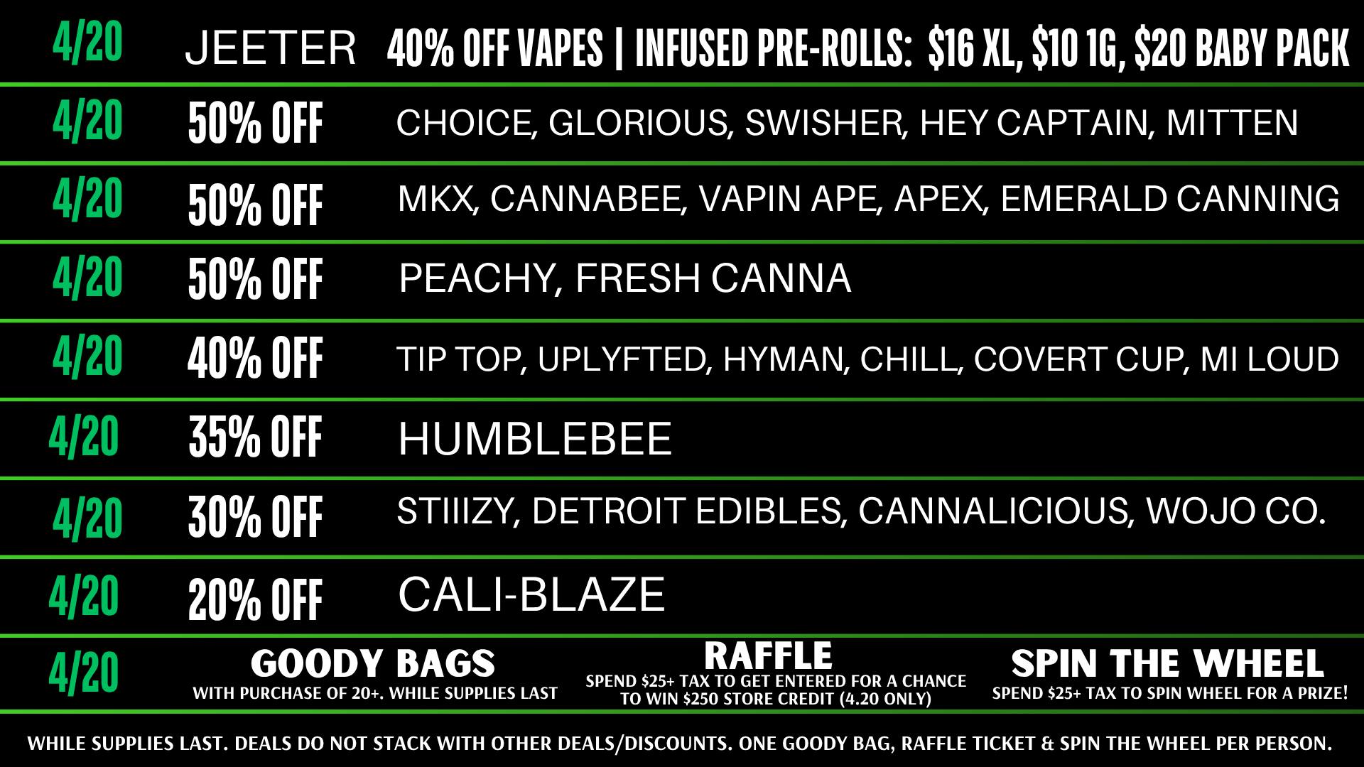 First Class Cannabis - Ann Arbor 420 UP TO 50% OFF