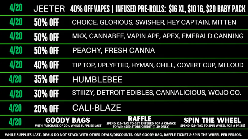 First Class Cannabis - Ann Arbor 420 UP TO 50% OFF