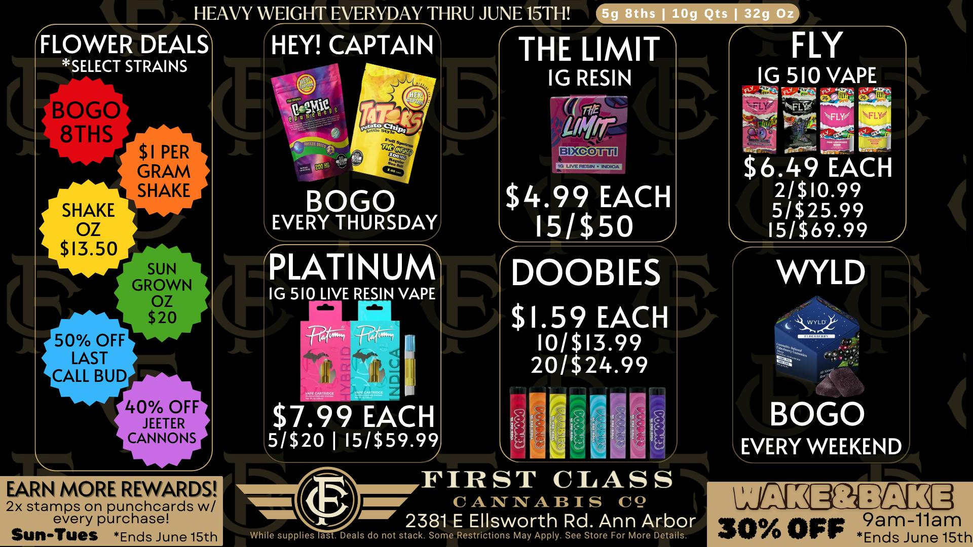 First Class Cannabis - Ann Arbor June Deals At First Class Ann Arbor