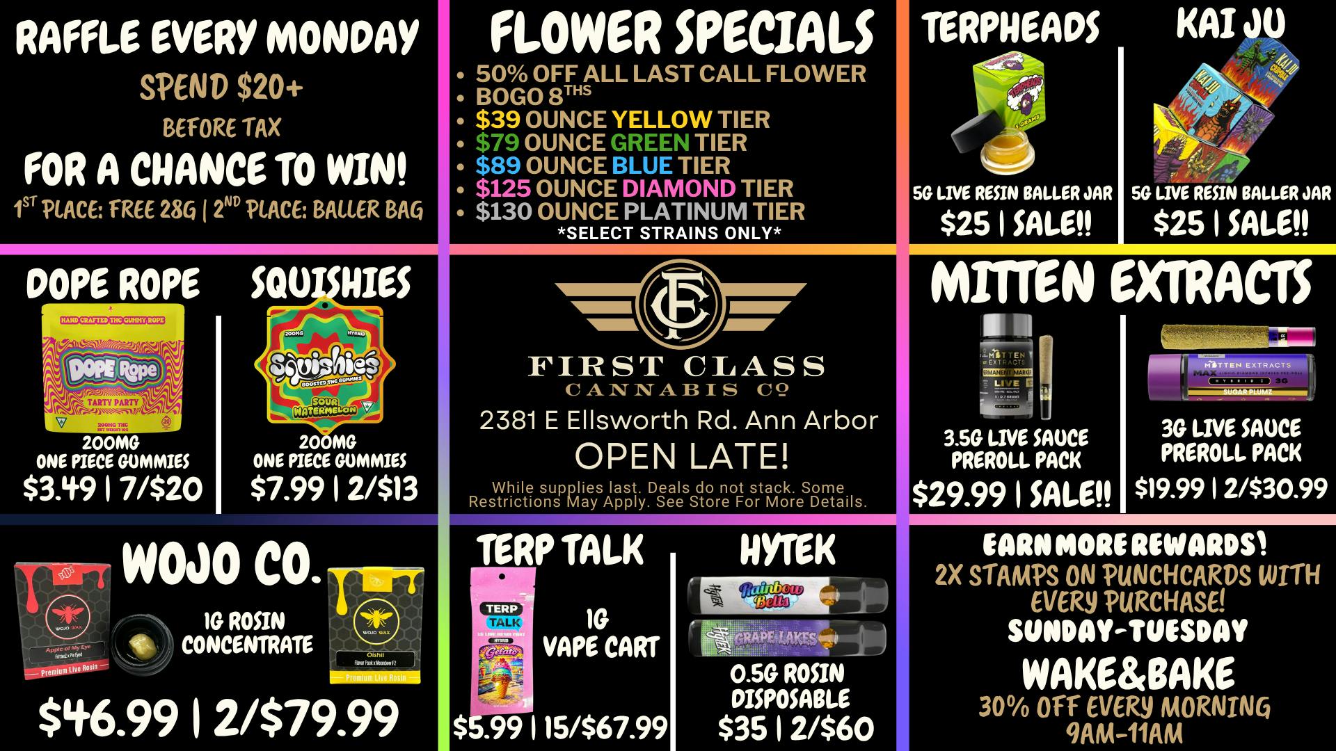 First Class Cannabis - Ann Arbor August 3-August 18