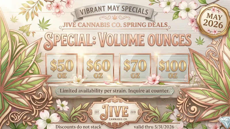The Jive Dispensary - Tulsa JIVE $10 ALL 1/8THS AND OZ START AT $50 💚