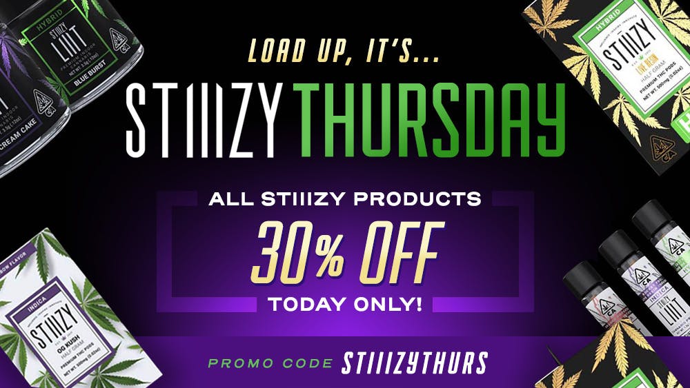420 Kingdom Stiiizy Thursday: 30% Off Stiiizy Products