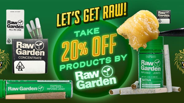 420 Kingdom LET'S GET RAW: Raw Garden Products 20% OFF Today!