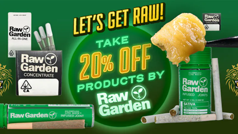 420 Kingdom LET'S GET RAW: Raw Garden Products 20% OFF Today!