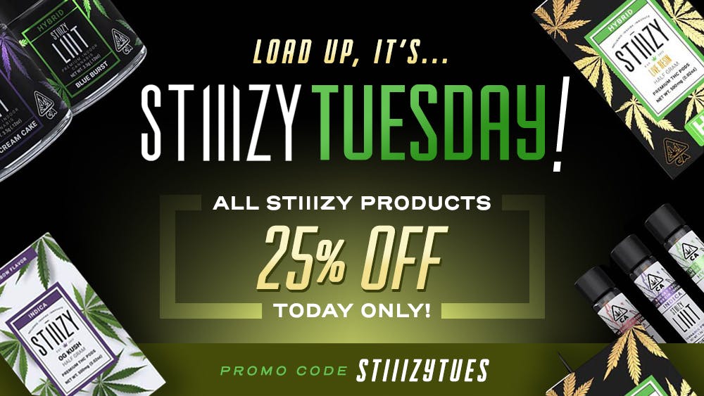 420 Kingdom Stiiizy Tuesday: 25% OFF all Stiiizy products!