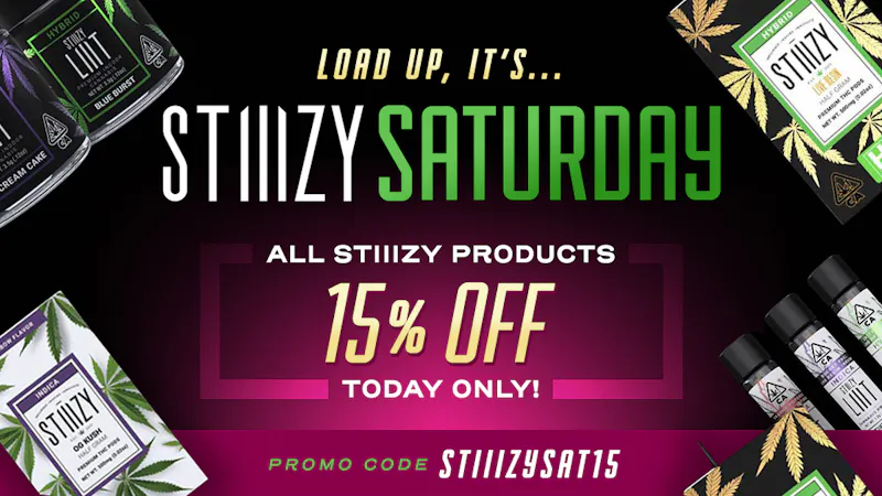 420 Kingdom Stiiizy Saturday: 15% Off All Stiiizy Products!