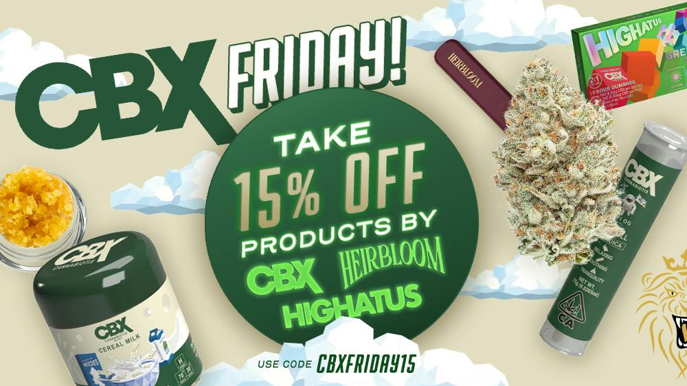 420 Kingdom CBX Friday: 15% Off CBX, Heirbloom, & Highatus!