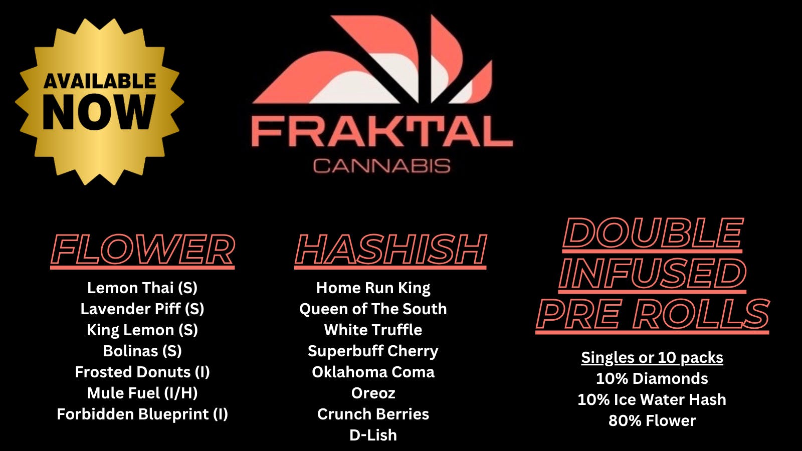 First Class Cannabis - Saco FRAKTAL NOW AVAILABLE