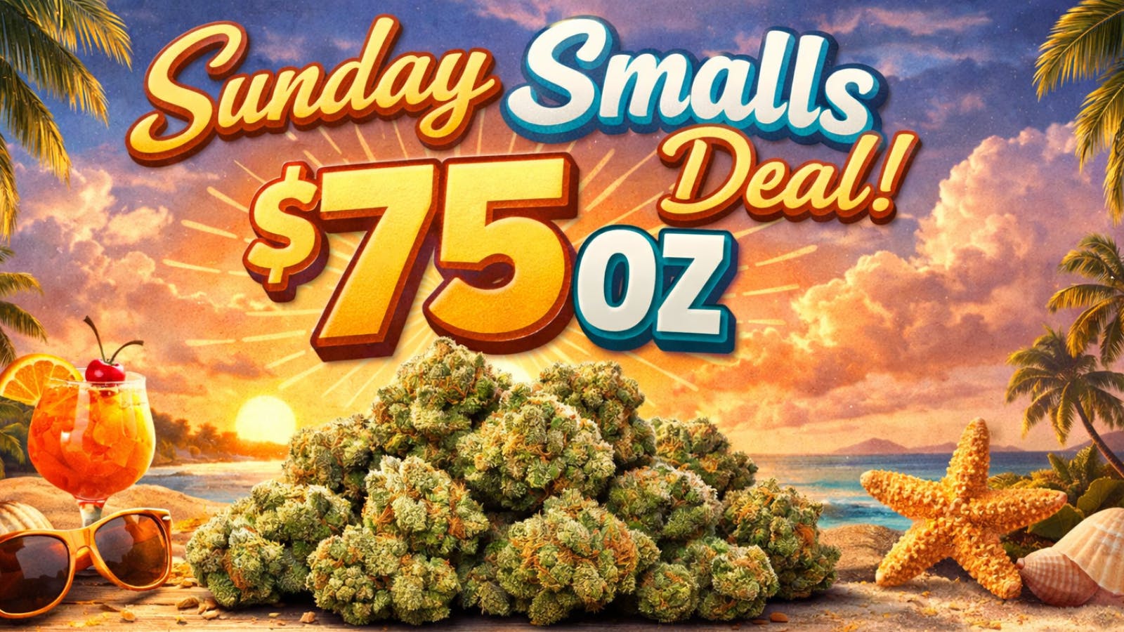 First Class Cannabis - Saco SMALL BUDS $75 OZ