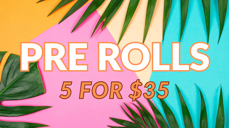 First Class Cannabis - Biddeford PRE ROLLS 5 FOR $35