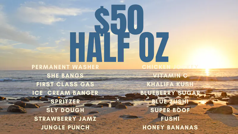 First Class Cannabis - Delivery $50 HALF OZ *SELECT STRAINS*
