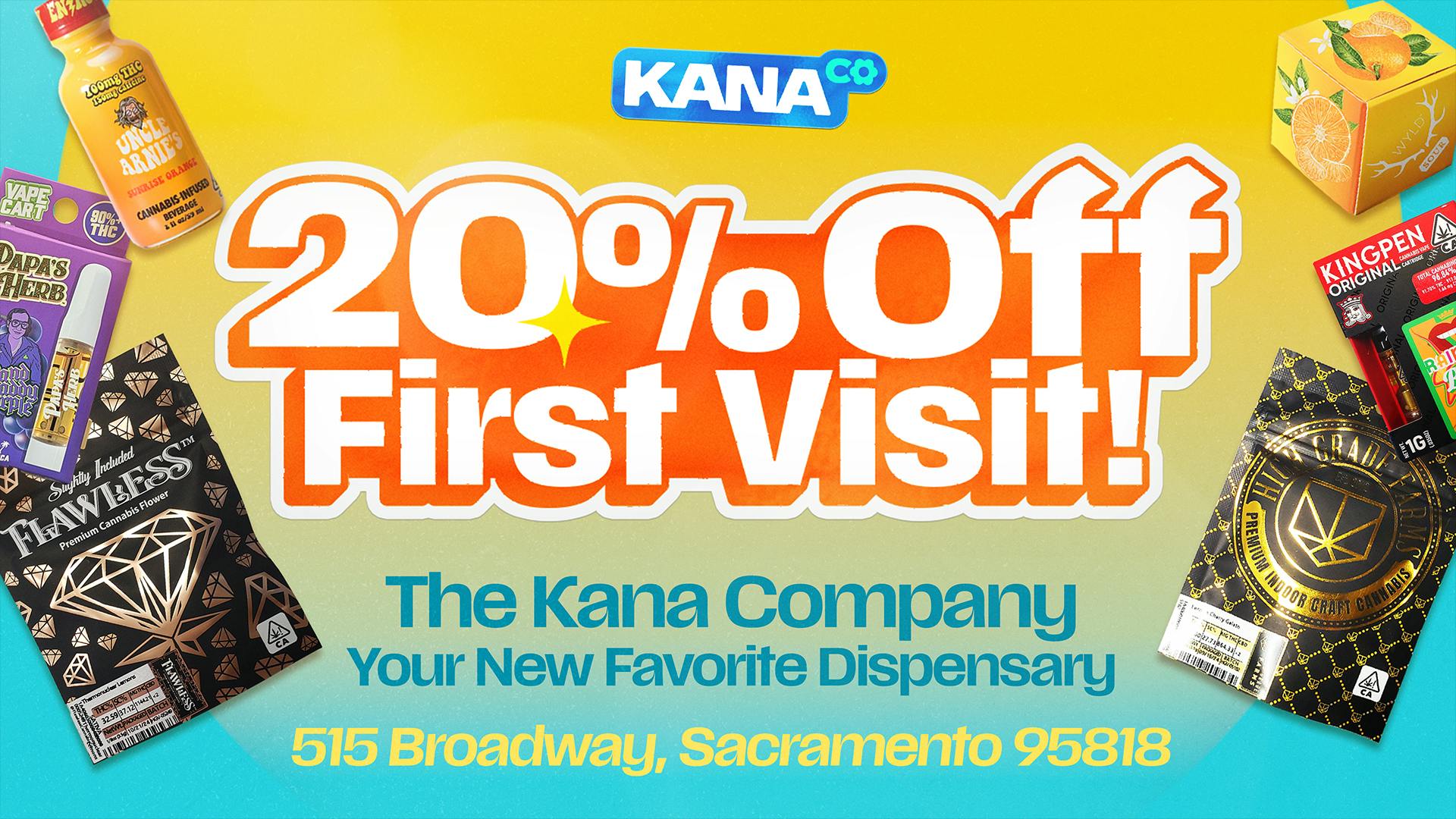 The Kana Company 20% Off ANYTHING for First Time Customers! 🔥🍃✨