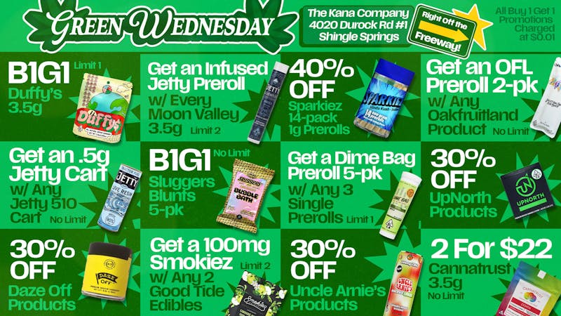 The Kana Company Green Wendesday = Crazy Deals🍃🔥 KanaCo!
