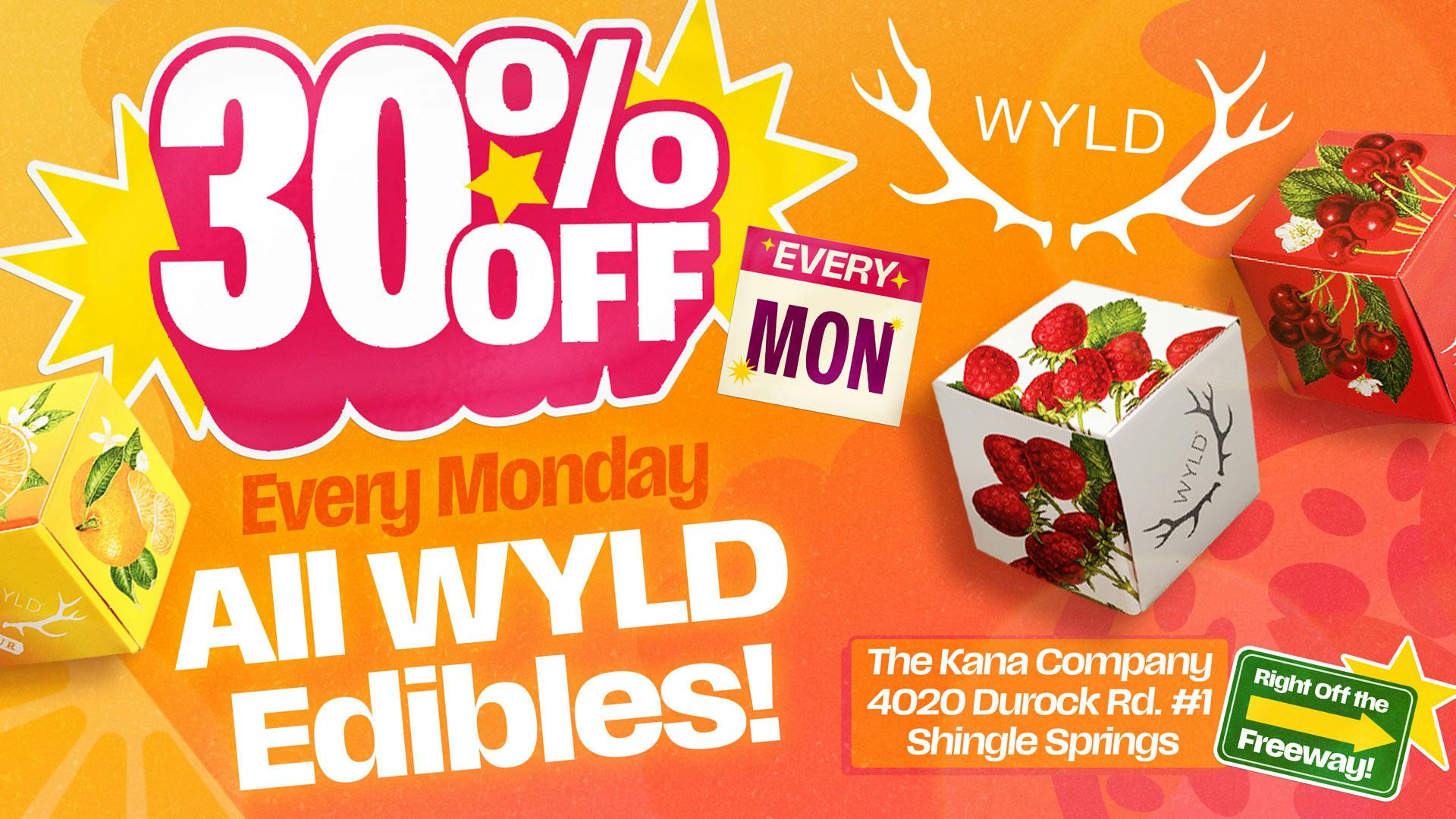 The Kana Company 30% Off WYLD Edibles! 🔥🍭 The Sweetest Deal! ✨