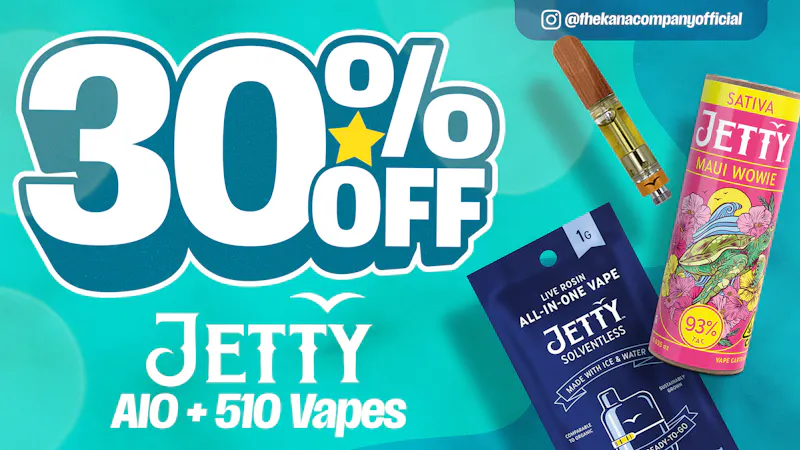 The Kana Company 30% Off Jetty AIOs & Carts!🔥 Sundays Only!