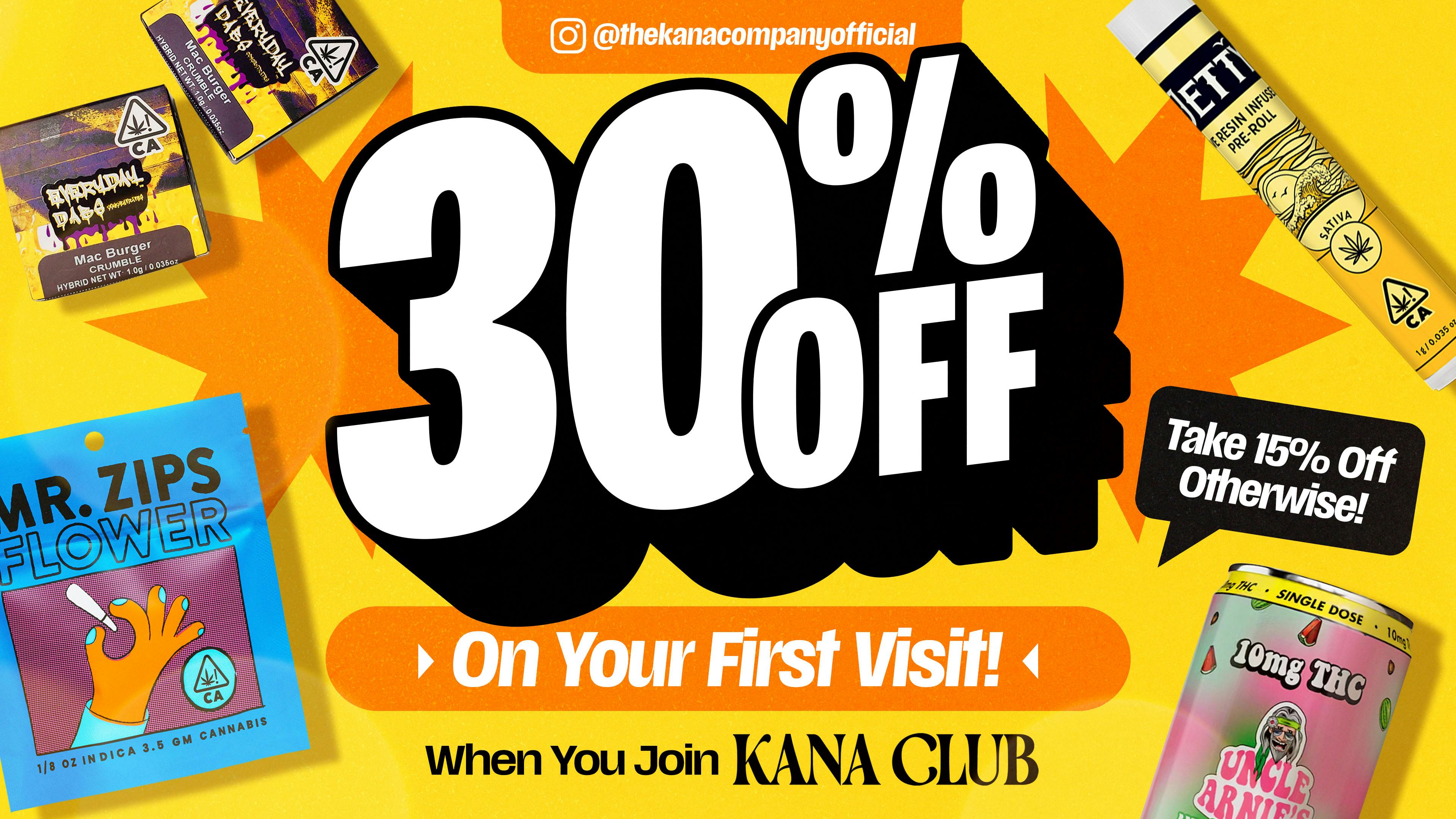 The Kana Company 30% Off for Kana Club First Timers! 15% if not!