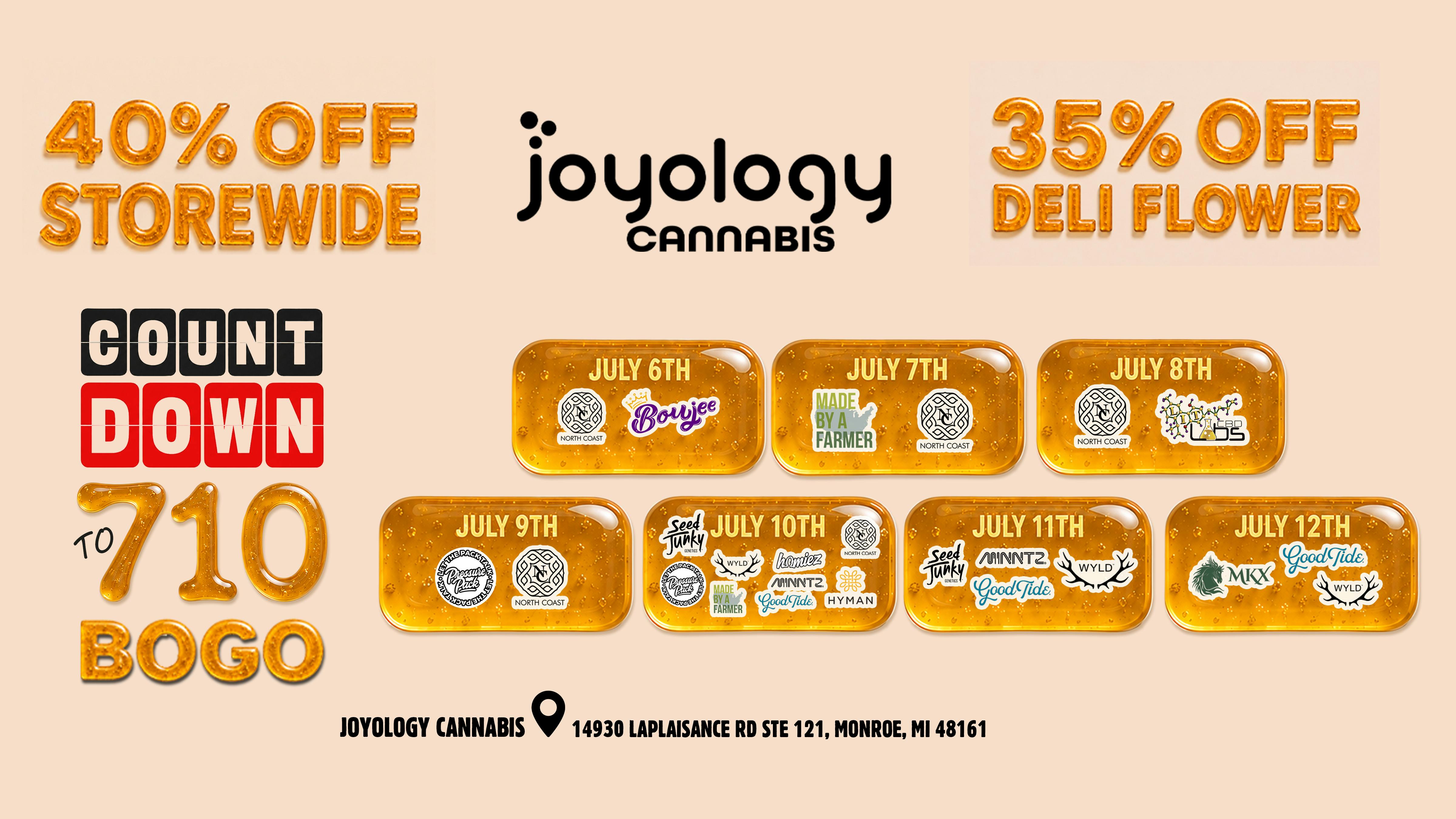 Joyology of Monroe Joyology COUNT DOWN TO 710 DEALS