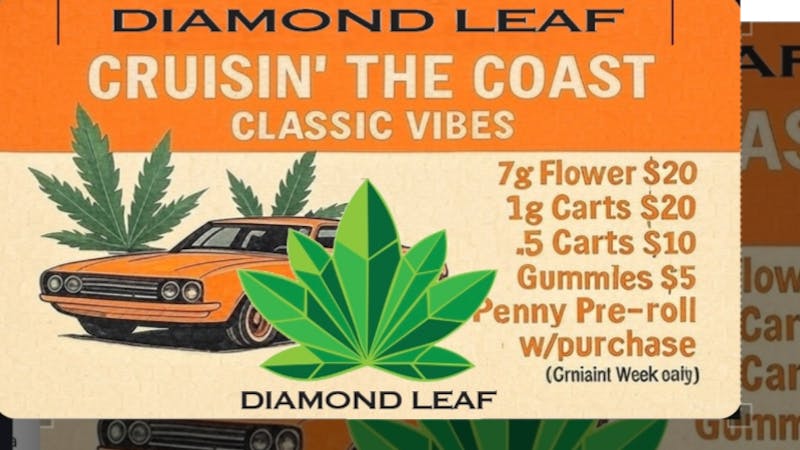 Diamond Leaf 7G Flower = $20