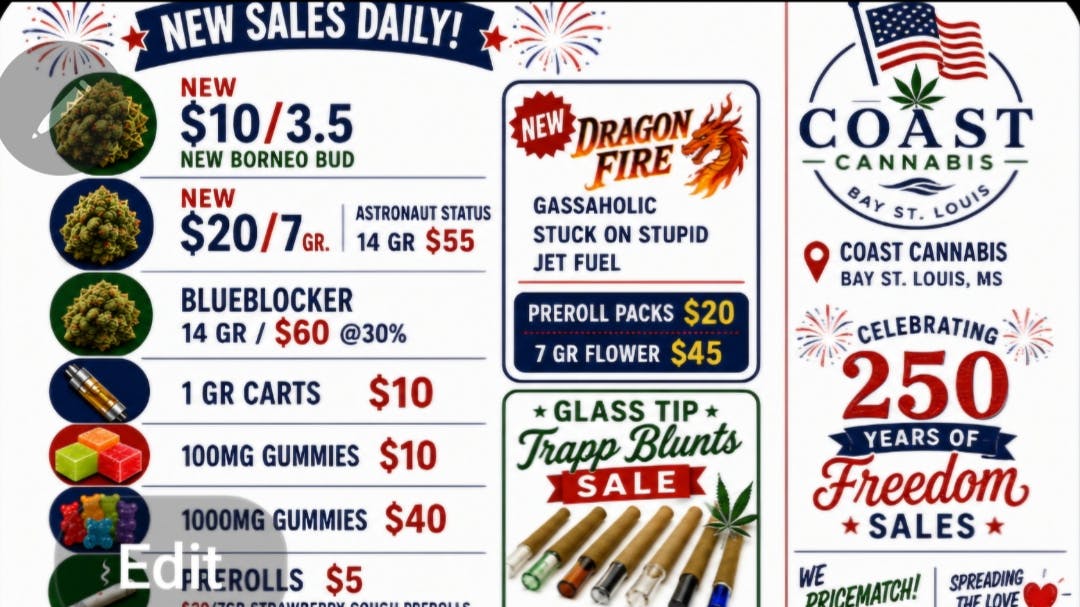 Coast Cannabis 1gr carts $10🇺🇸 $10/3.5 🇺🇸 New Sales 🇺🇸