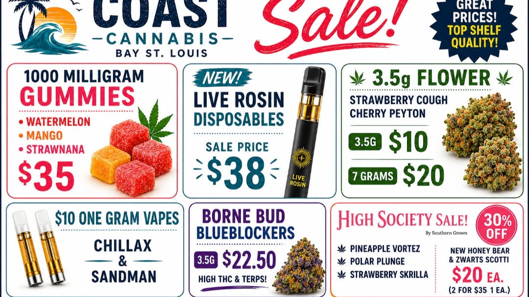 Coast Cannabis Biggest Sale🇺🇸 $10/3.5 🇺🇸 $10/1 gr cart🇺🇸
