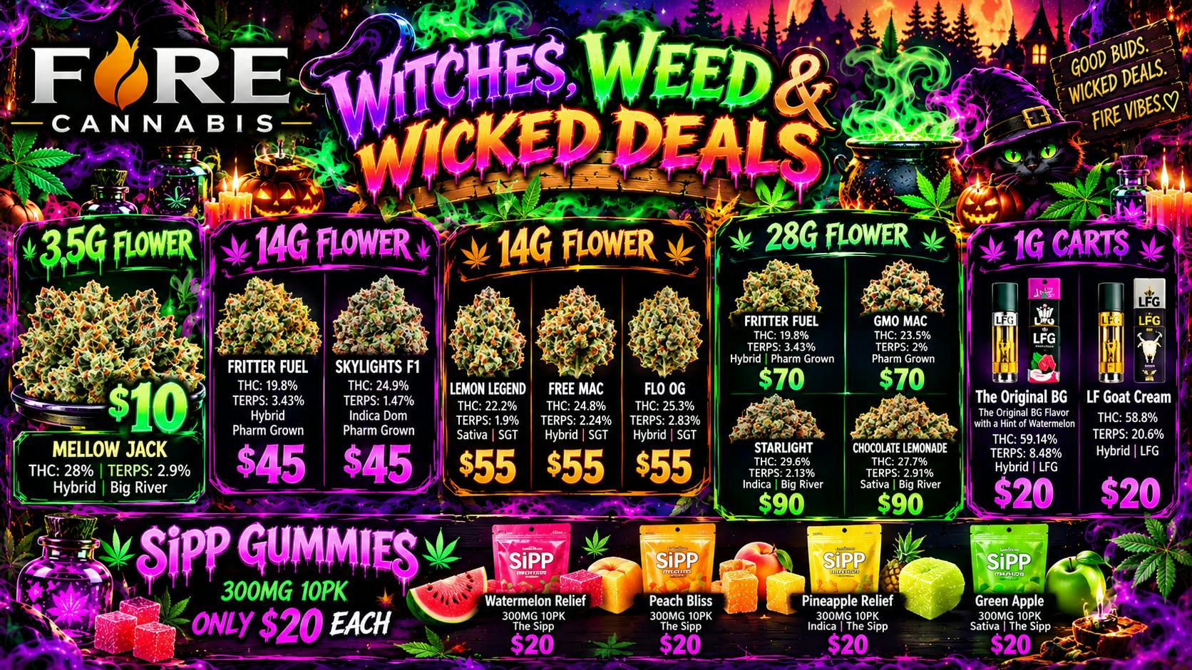 Fire Cannabis 🧙‍♀️ Witches, Weed & Wicked FIRE Deals! 🔮