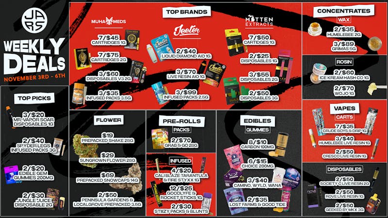 JARS Cannabis - Ann Arbor Lowest Prices & Largest Variety in the State