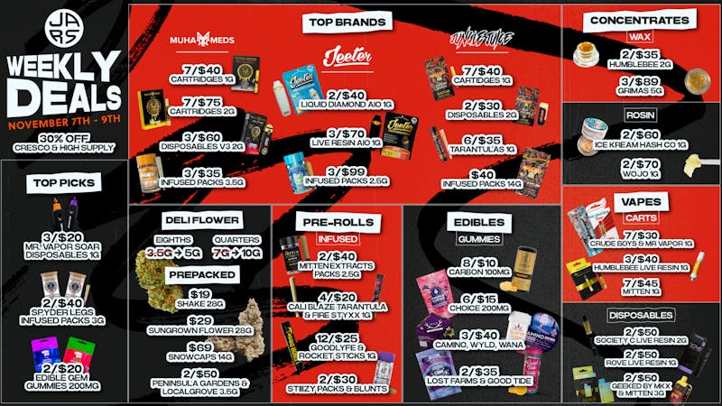 JARS Cannabis - Battle Creek Lowest Prices & Largest Variety in the State