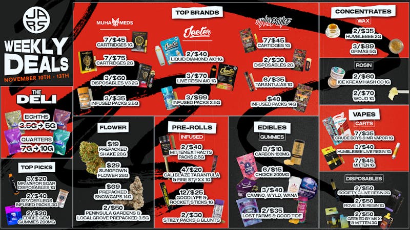 JARS Cannabis - Center Line Michigan’s Best Deals. Michigan’s Biggest Menu.