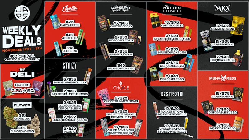 JARS Cannabis - Battle Creek Lowest Prices & Largest Variety in the State