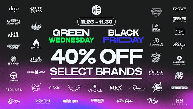 JARS Cannabis - Saginaw 40% Off Select Brands