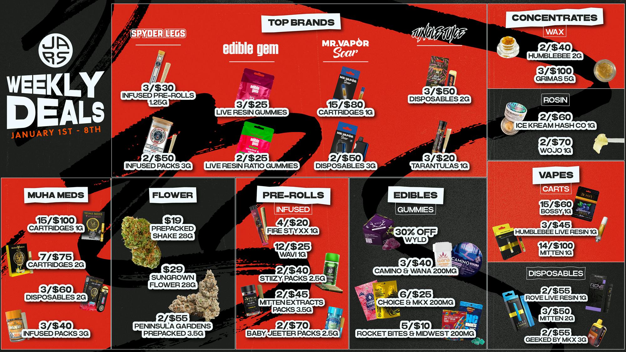 JARS Cannabis - Mt. Morris Big Selection. Strong Value. Always at JARS.