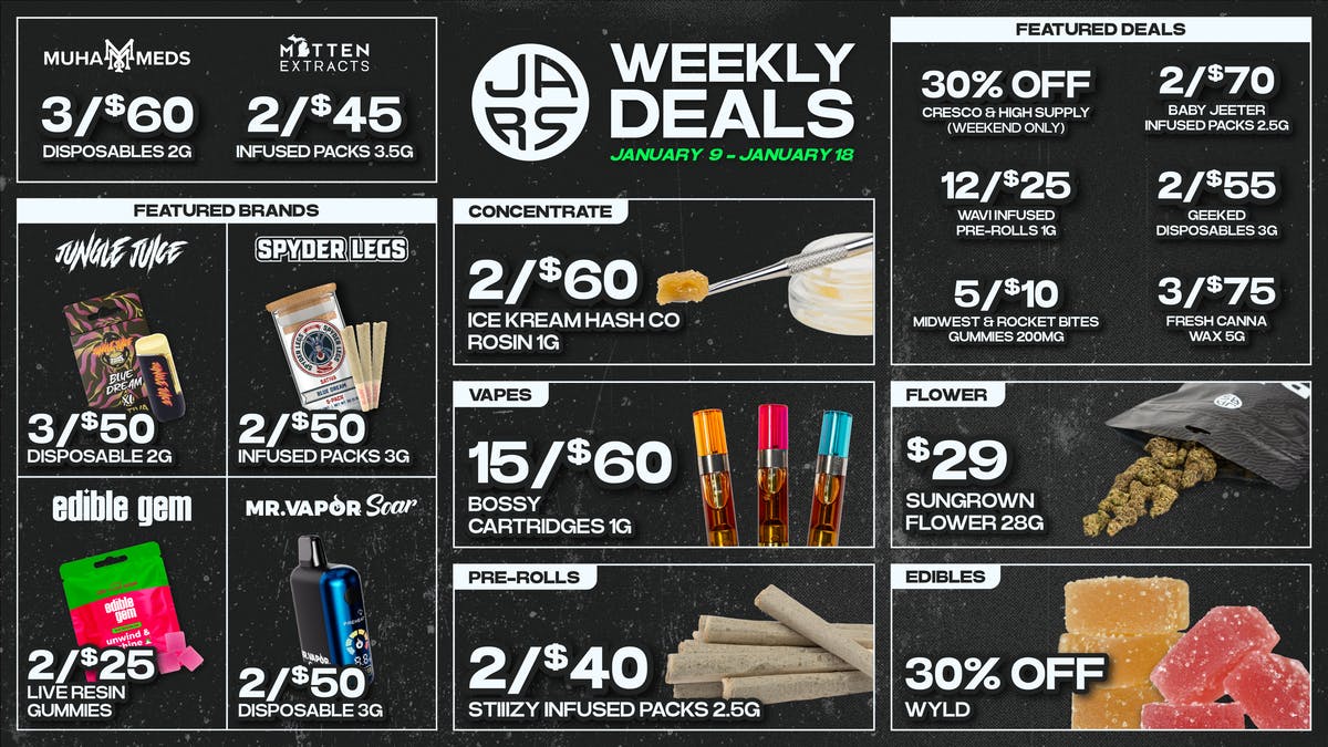 JARS Cannabis - Iron River Best Deals in the State