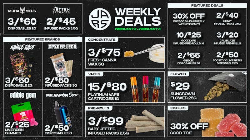JARS Cannabis - Monroe Big Selection. Bigger Value. Always at JARS