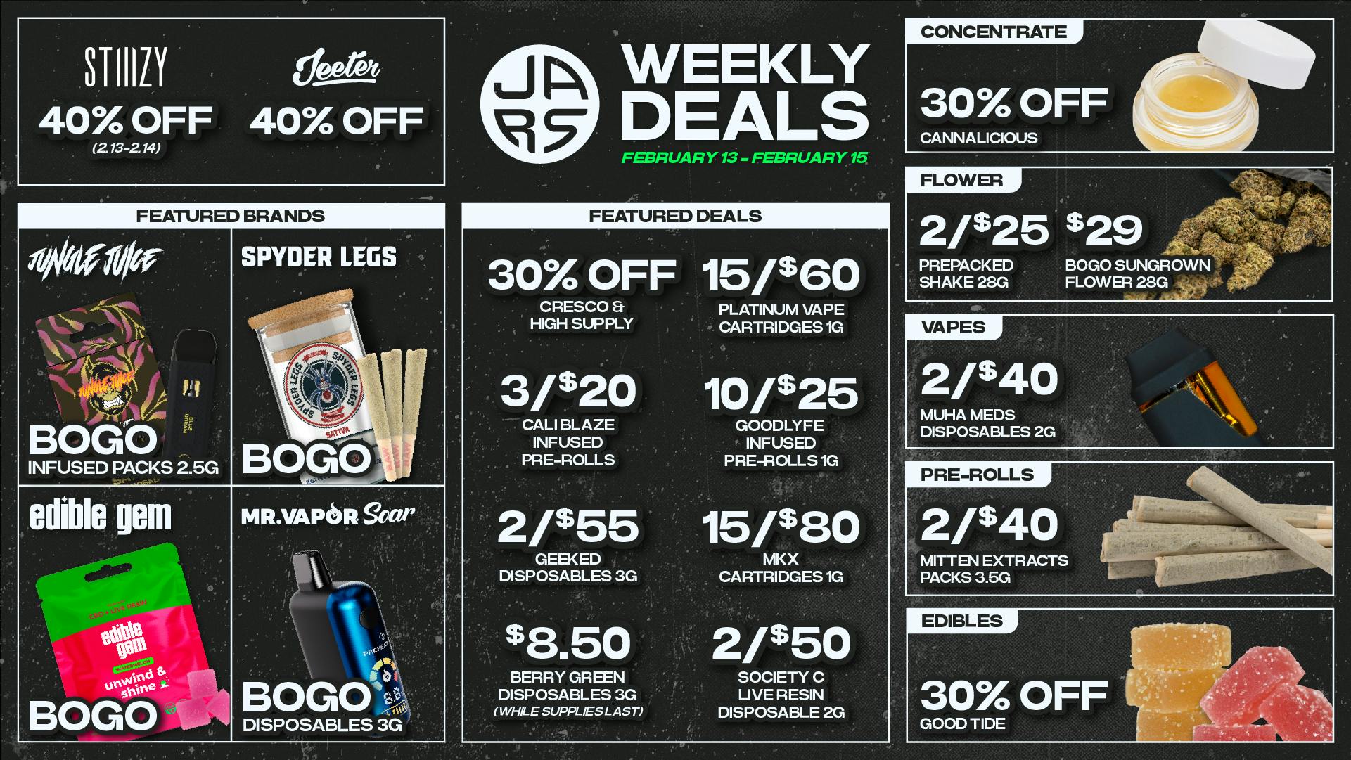 JARS Cannabis - New Buffalo US-12 Cuffing SZN - BOGO Weekend