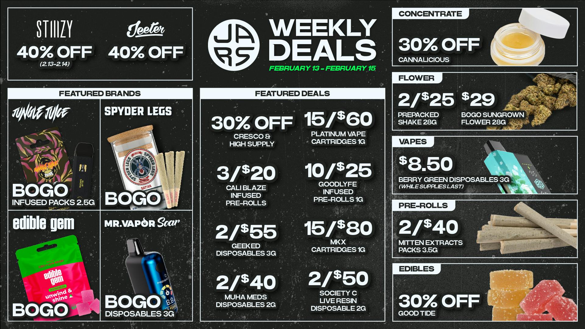 JARS Cannabis - Milan Cuffing SZN - BOGO Weekend