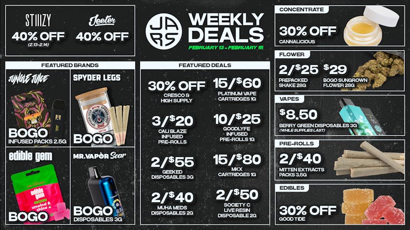 JARS Cannabis - New Buffalo Exit 1 Cuffing SZN - BOGO Weekend